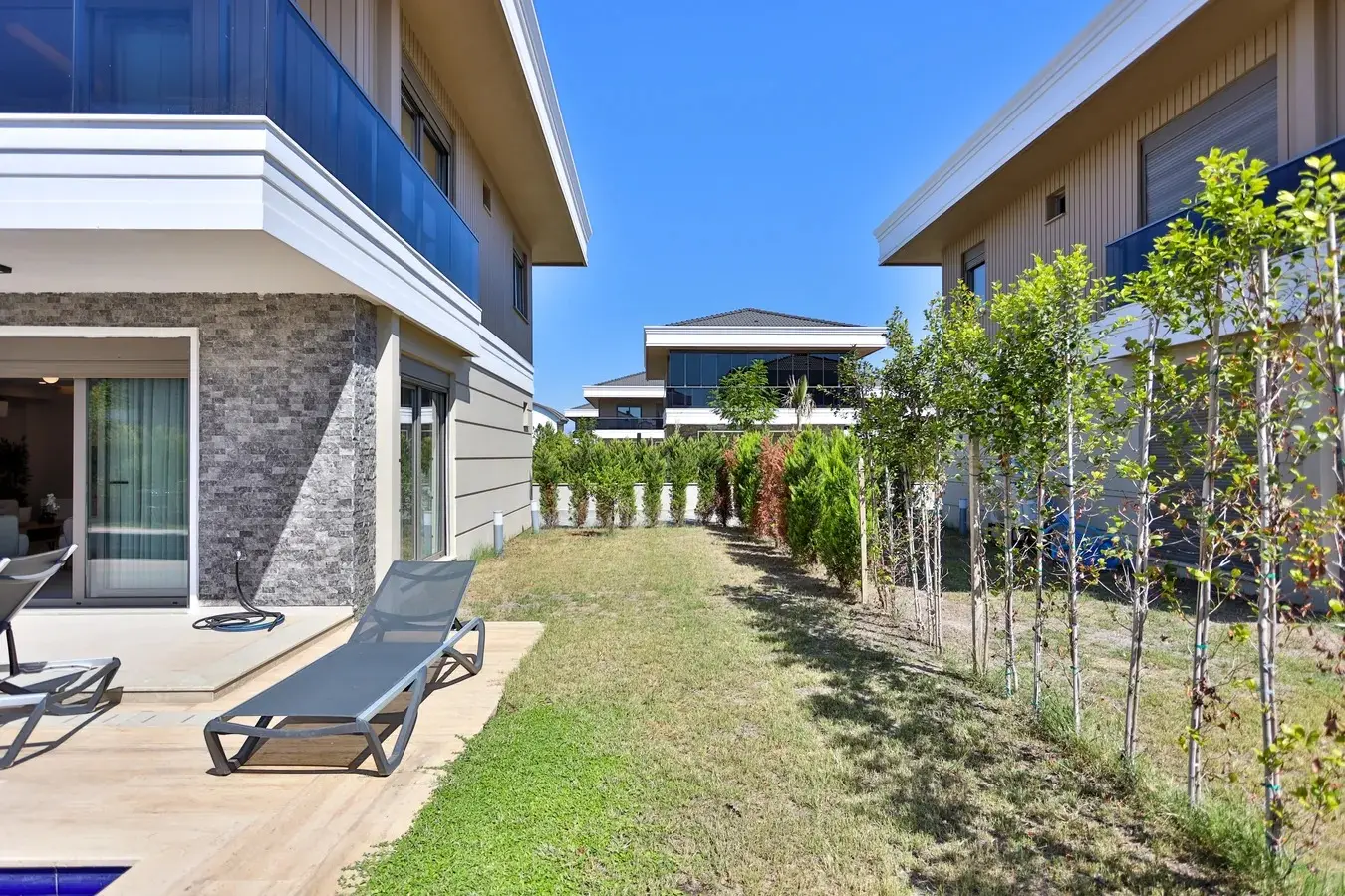 Mature garden